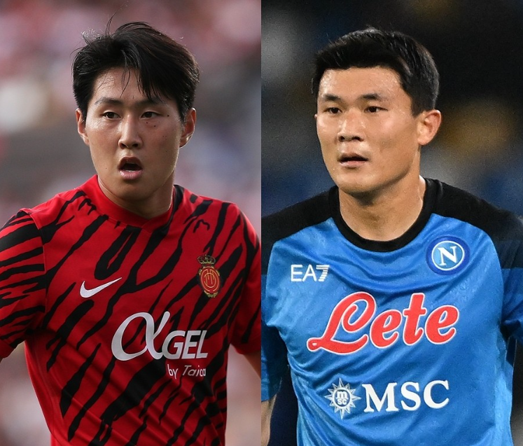 나폴리의 김민재, 마요르카의 이강인 선수 placeholder