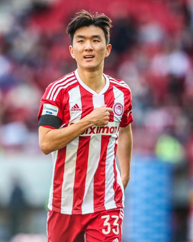 올림피아코스 소속 황인범 placeholder